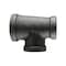 Msi Products 1-1/4inx1/2inx1in INDUSTRIAL 150lb Black Malleable Iron Reducing Tee A20202200816 - alternate 1