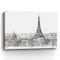 Homeroots Monochrome Paris Rooftops Sketch Unframed Print Wall Art 399074 - alternate 2