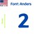 Aacc Self-Adhesive Vinyl Number: 2, Size: 0.75 in. Color: Blue Font: Anders, 8PK AACC-Anders-N2-Blue-I0.75x8 - alternate 1