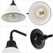 Jonathan Y Croydon 9.63" 1-Light Farmhouse Industrial Iron LED Gooseneck Arm Outdoor Sconce, White JYL7612A - alternate 5