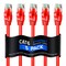 Maximm 1.5ft Cat6 Pure Copper UTP Ethernet Cable, 5PK, Red, 5PK CAT6123 - alternate 1