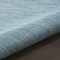 Homeroots 3' X 5' Aqua And Ivory Indoor Outdoor Area Rug 556222 - alternate 4