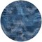Homeroots 8' Navy Blue And Sky Blue Round Abstract Washable Indoor Outdoor Area Rug 587124 - alternate 4