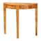 Bali & Pari Jihan Modern and Contemporary Natural Real Burl Wood Half-Moon Console Table 253-14027-ZORO - alternate 1