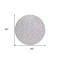 Homeroots 8' Lavender And Ivory Round Damask Washable Indoor Outdoor Area Rug 595165 - alternate 4