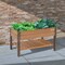 Miracle-Gro 2 x 4 x 2.3 ft Wrangler Brown/Cedar Wood Raised Garden Planter With Shelf MGWRPS2428 - alternate 8