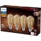 Signify Vintage 40W Equivalent Amber ST19 Medium LED Decorative Light Bulb, 4PK 573963 - alternate 3