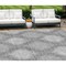 Homeroots 8' X 10' Gray Silver And Charcoal Ikat Washable Indoor Outdoor Area Rug 589155 - alternate 1