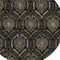 Homeroots 8' Black Gray And Brown Round Medallion Washable Indoor Outdoor Area Rug 587694 - alternate 3