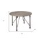 Homeroots 45" X 45" X 30" Gray Oak And Sandy Gray Dining Table 318920 - alternate 2
