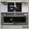 Karran 33''x22'' Black Quartz Drop-In Single Bowl Kitchen Sink QT-812-BL - alternate 4
