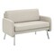 Office Star Sofa, CreamFauxLeather350lbCapUnassembled SL5602-PD28 - alternate 1