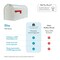Architectural Mailboxes Elite, Large Post-Mount Mailbox, White E1600WAM - alternate 4