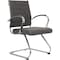 Leisuremod Benmar Modern Office Chair with Faux Leather Sled Base Task Chair & Arms BGO19CHL - alternate 1