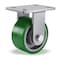 Hamilton Plte Caster, Rgd, Poly, 6 in., 2200 lb., Grn R-SEC-63DB - alternate 1
