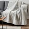 Homeroots 50" X 70" Ivory And Beige Abstract Microfiber Plush Throw Blanket 712337 - alternate 2