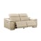 Homeroots 76in Cream and Silver Italian Leather Power Reclining Loveseat 720513 - alternate 4