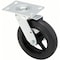 Zoro Select Plate Caster, 600 lb. Load, Black Wheel P21S-RY080KP-16-WB-DL - alternate 1