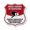 Signmission Private Property Shield Sign No Trespass, 6 Inch X 6 Inch, Plastic Sign SHI-P-6-443 - alternate 1
