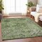 Homeroots 3' X 5' Artichoke Green And Gray Floral Medallion Washable Indoor Outdoor Area Rug 616610 - alternate 5
