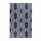 Homeroots 4' X 6' Black Geometric Machine Braided Distressed Area Rug With UV Protection 555633 - alternate 5