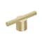 Amerock Transcendent 5/8 in 16 mm Center-to-Center Matte Gold Cabinet Pull BP741416MGMG - alternate 1