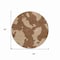 Homeroots 8' Brown And Beige Round Abstract Washable Indoor Outdoor Area Rug 614517 - alternate 7