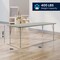 Flash Furniture Wren 72 in x 30 in Adjustable Height Activity Table, Thermal Laminate Top, Short Legs, Light Gray XU-A3072-REC-LTGRY-T-P-GG - alternate 5