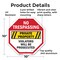 Signmission No Trespassing Private Property Vio, 10 Inch X 10 Inch, Aluminum Metal Signs OC-A-10-99 - alternate 4
