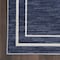 Homeroots 6' X 9' Navy Blue And Ivory Indoor Outdoor Area Rug 545539 - alternate 5