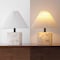 Jonathan Y Hermin 16.5" Contemporary Minimalist Geometric Sculptural Alabaster Cube Metal LED Table Lamp w/Nigh JYL5611A - alternate 4