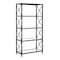 Homeroots 66" Black Metal and Glass Five Tier Etagere Bookcase 527598 - alternate 3