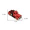 Homeroots 6" Red and Black Metal Hand Painted 1950's Red Truck Model Car 489405 - alternate 5