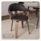 Leisuremod Modern Wooden Dining Chair, Walnut Color Frame in Black, Brivo Collection BC22BL - alternate 5