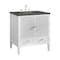 James Martin Vanities Myrrin 30" Single Vanity, Bright White w/ 3 CM Parisien Bleu Silestone Top 485-V30-BW-3PBL - alternate 4