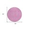 Homeroots 8' Blush And Ivory Round Striped Washable Indoor Outdoor Area Rug 595855 - alternate 4