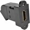 Tripp Lite HDMI COUPLER KEYSTONE PANEL MOUNT ANGLED F/F BLACK P164-000-KPA-BK - alternate 2