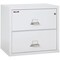 Fireking 2 Drawer, 1 Hr Fire & Impact Rated, 31" Wide Lateral Arctic White 2-3122-CAW - alternate 1