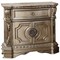 Homeroots 29" Champagne One Drawer Faux Marble and Solid Wood Nightstand With Storage 347125 - alternate 1