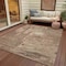 Homeroots 10' X 14' Brown And Beige Abstract Washable Indoor Outdoor Area Rug 609213 - alternate 5