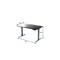 Homeroots 48" Adjustable Black and Gray Stainless Steel Standing Desk 397724 - alternate 3