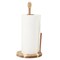 Megachef 14 inch Acacia Wood Paper Towel Holder 750122148M - alternate 1