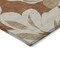 Homeroots 3' X 5' Terra Cotta And Beige Floral Washable Indoor Outdoor Area Rug 589584 - alternate 5
