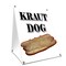 Signmission Kraut Hot Dog, 36 Inch x 24 Inch A-frame Yard Sign, Plastic Sign SBC-2436-Kraut Hot Dog - alternate 1