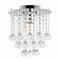 Jonathan Y Lillibet 9.88" 1-Light Traditional Transitional Iron LED Semi Flush Mount, Chrome/Clear JYL9900A - alternate 5