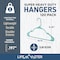 Lifemaster Heavy-Duty Plastic Hangers, Non-Slip, Space-Saving, Holds 5 lbs, Aqua, 120PK LMPLCAQA120 - alternate 3