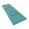 Ekena Millwork True Fit PVC Center X-Board Farmhouse Fixed Mount Shutters, Pure Turquoise , 12W x 42H, PR TFP107FH12X042PT - alternate 6
