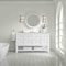 James Martin Vanities Breckenridge 60 in. Single Vanity, Bright White, w/ 3 CM Ethereal Noctis Quartz Top 330-V60S-BW-3ENC - alternate 4