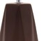 Homeroots 18" Brown And Silver Ceramic Geometric Table Lamp With White Drum Shade 643454 - alternate 3