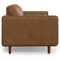 Homeroots 72" Brown Leather Sofa 640986 - alternate 2